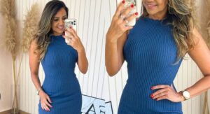 Vestido Midi Canelado: Tendência e Estilo em Uma Peça