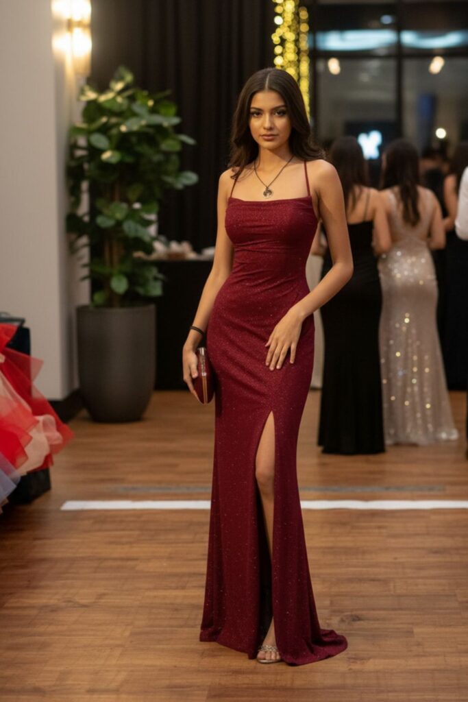 Vestido longo elegante para eventos especiais