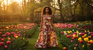 Floresça com Elegância: Descubra a Beleza dos Vestidos Longos Estampados Florais “Sofia” para um Look Sofisticado e Inesquecível!
