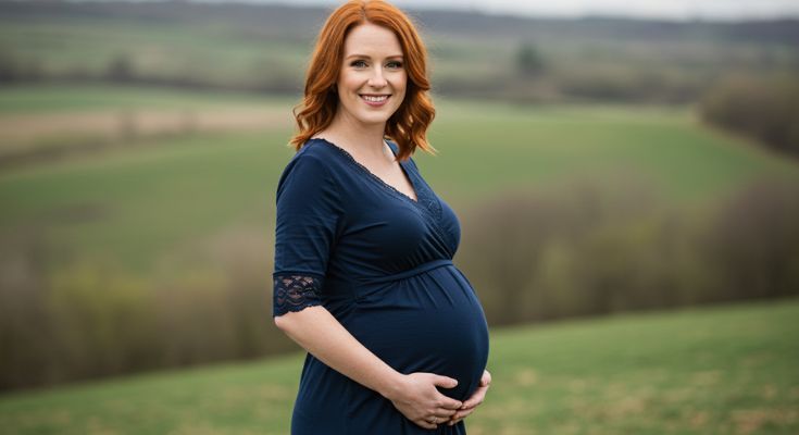 vestido gestante elegante