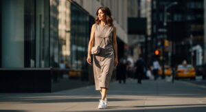 Vestido Básico com Tênis: Como Usar, Combinar e Criar Looks Confortáveis e Modernos